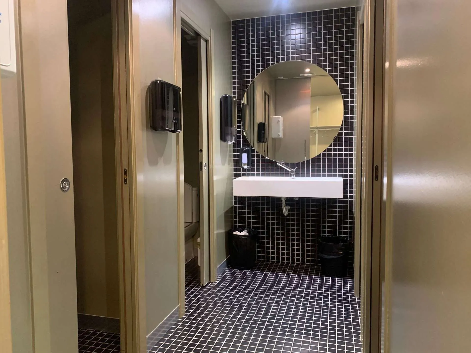 scaled coworking washroom Coworking spaces