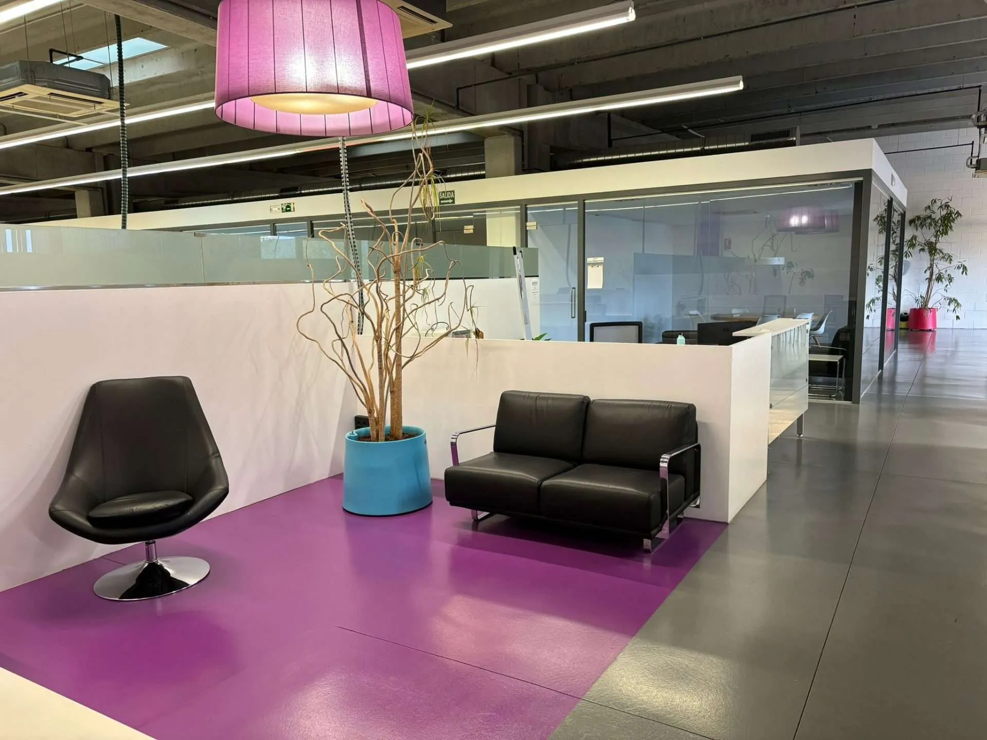 scaled reception Spaces Coworking